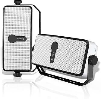 Wireless Waterproof Outdoor Wall Speakers, 2 Pack