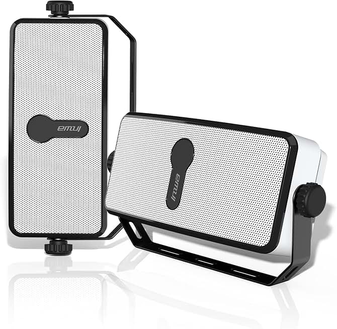 Wireless Waterproof Outdoor Wall Speakers, 2 Pack