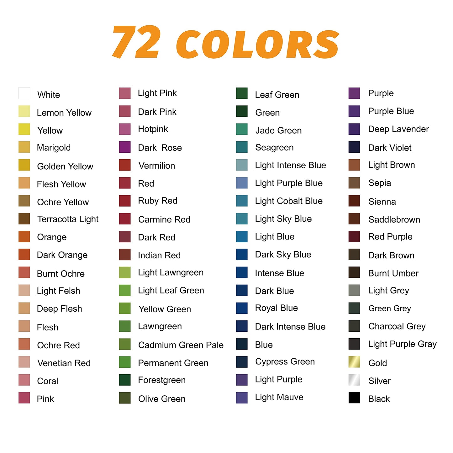 76 Colored Pencils Sketchbook Drawing Kit
