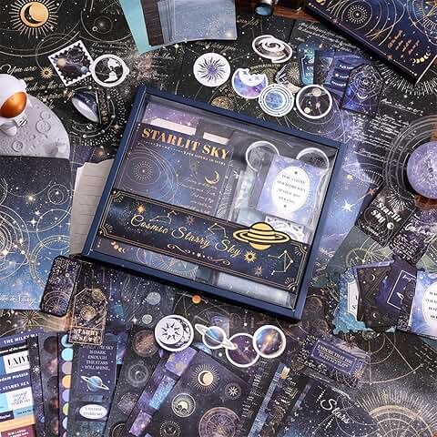 Blue Starry Sky Scrapbooking and Journaling Kit
