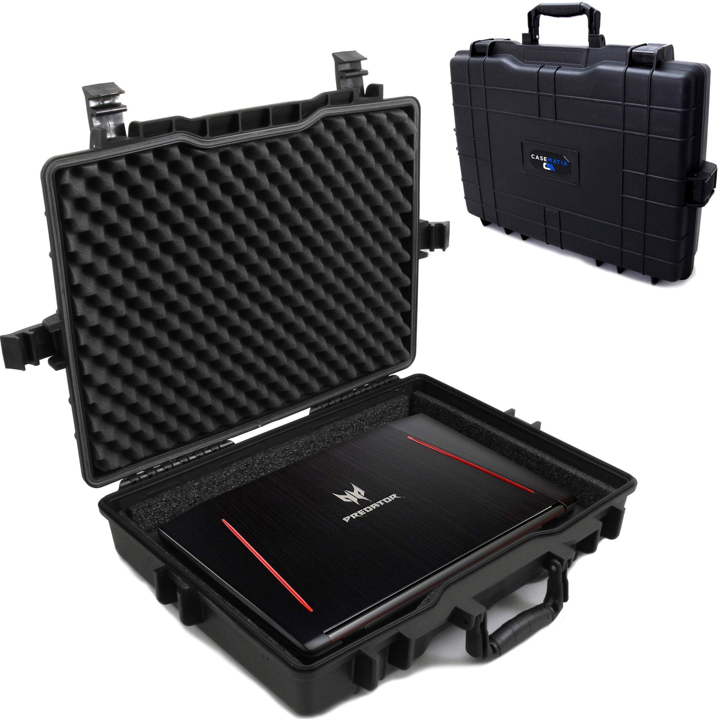 Waterproof Laptop Hard Case for 15 - 17 inch Gaming Laptops and Accessories - Rugged Heavy Duty Laptop Case Compatible with 15.6 and 17.3 inch Gaming Laptops and Gaming Laptop Accessories
