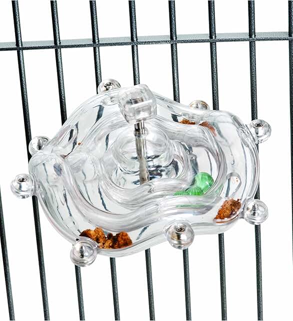 Tilt A Wheel Bird Toy and Treat Dispenser