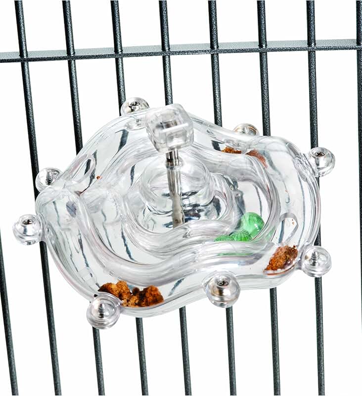 Tilt A Wheel Bird Toy and Treat Dispenser