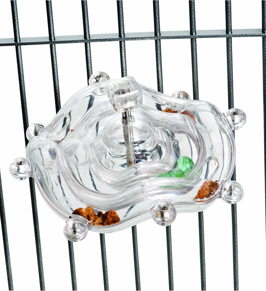 Tilt A Wheel Bird Toy and Treat Dispenser