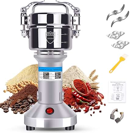 150g Electric Grain and Spice Grinder in Stainless Steel