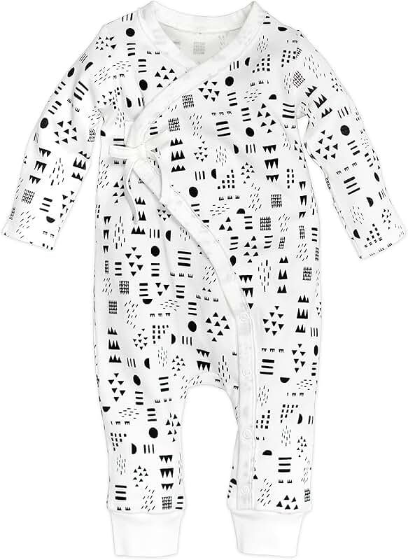 Unisex Baby Organic Cotton Kimono Coverall