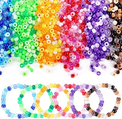3400+ Pony Beads for Crafts and Jewelry