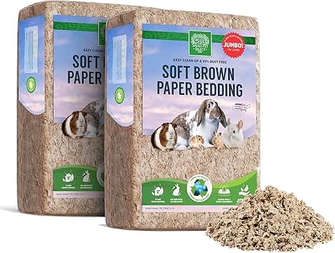 Natural Paper Bedding for Small Pets, 178L (2 Pack)