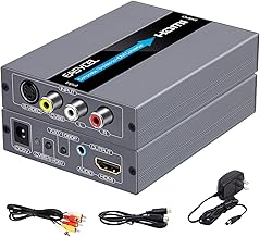 Svideo to HDMI Converter for AV and R/L Audio