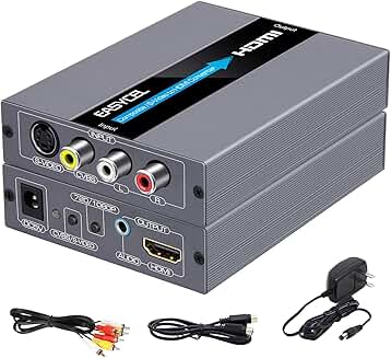 Svideo to HDMI Converter for AV and R/L Audio
