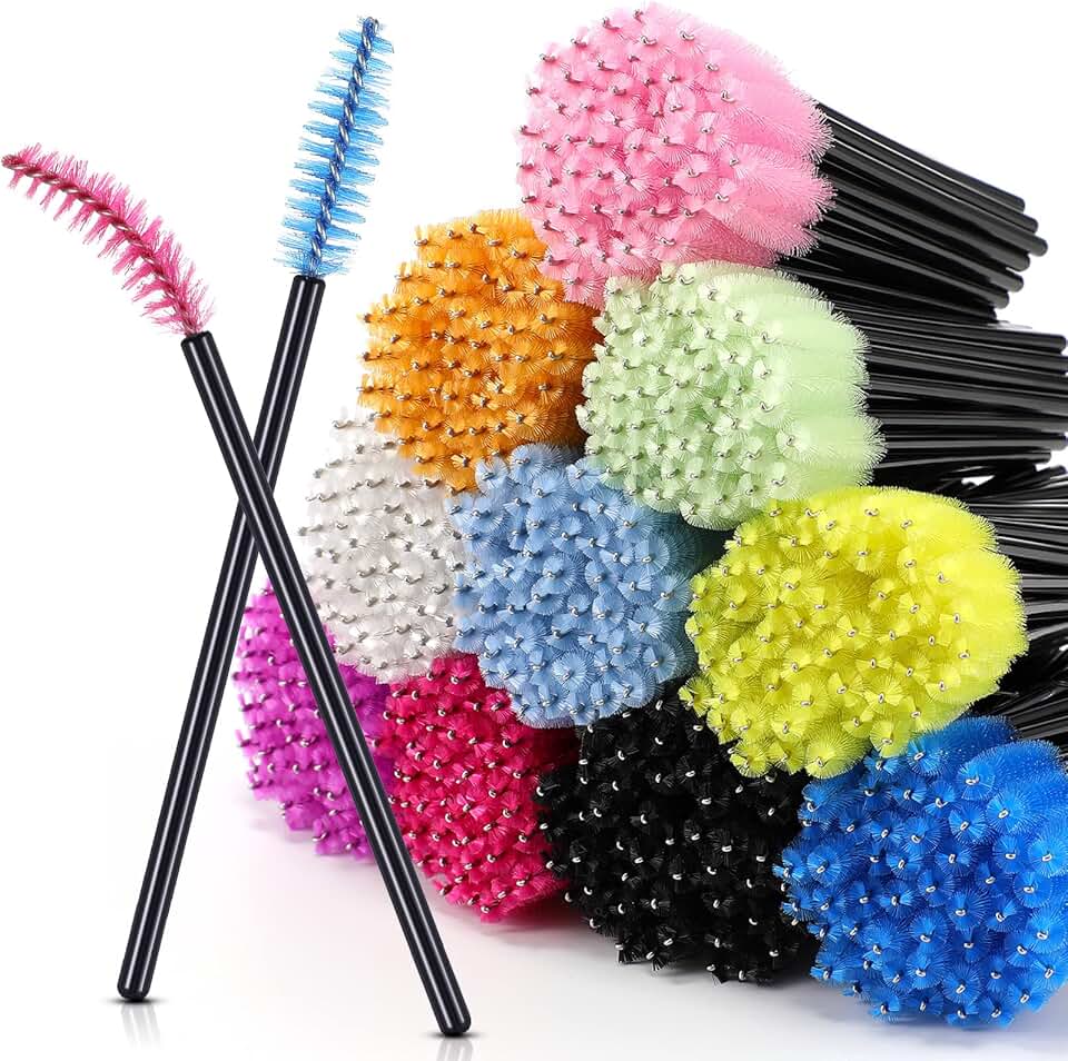 1000 Disposable Eyelash and Eyebrow Brush Applicators, 3.86 Inches
