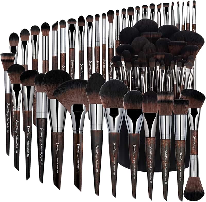 38-Piece Professional Makeup Brush Set with Large Holder