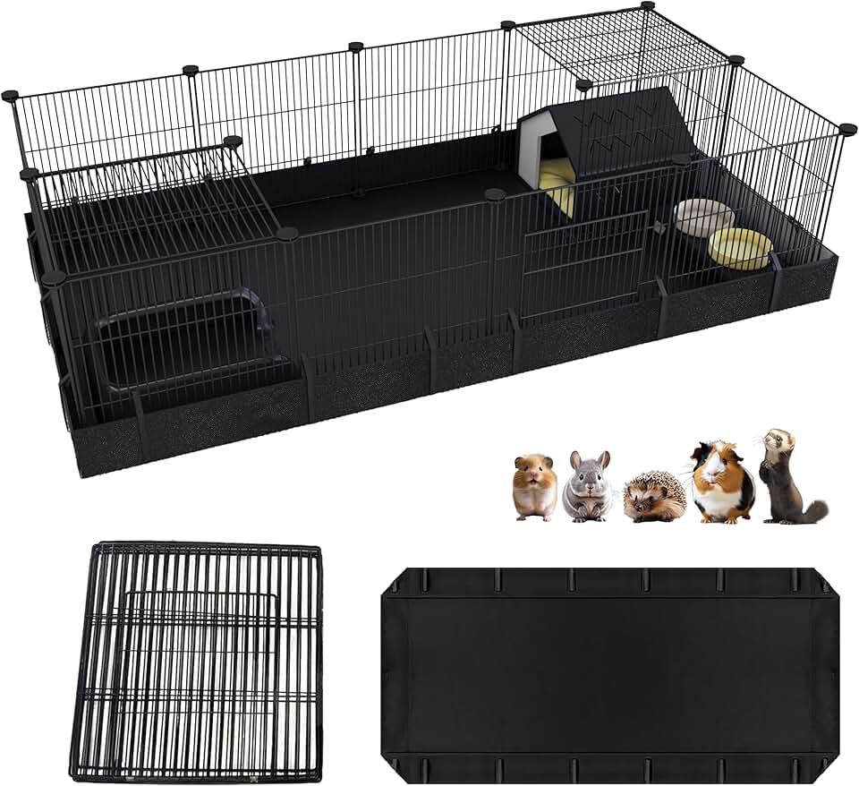DIY Guinea Pig Cage with Waterproof Canvas Bottom