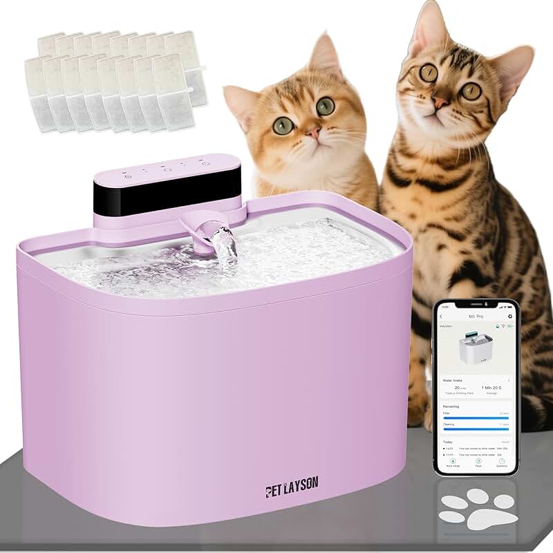 Wireless Cat Water Fountain with Remote Control