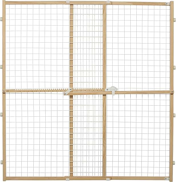 Adjustable Wire Mesh Pet Safety Gate, 29-50 Inches Wide