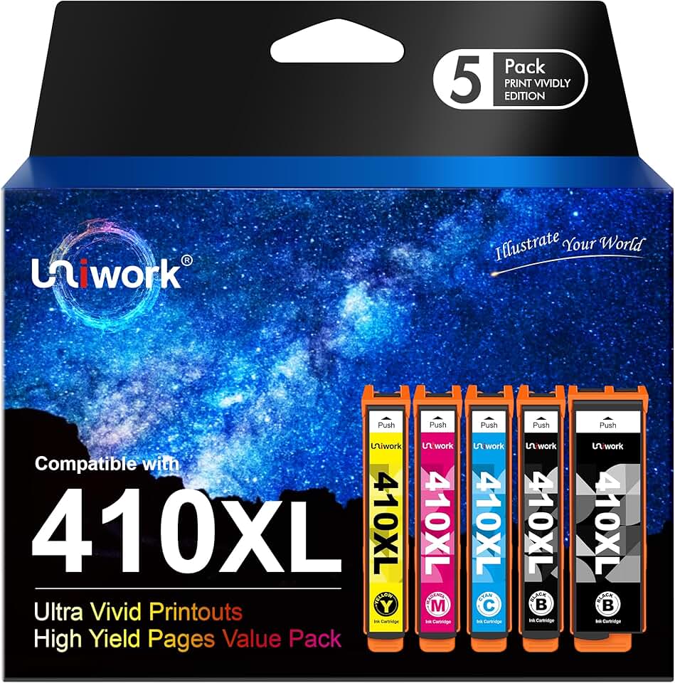 Remanufactured 410XL Ink Cartridge 5-Pack
