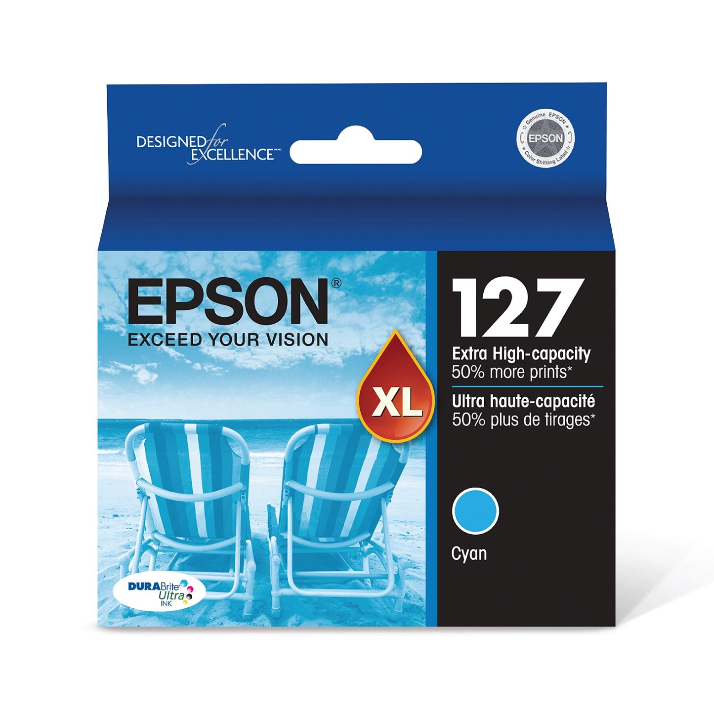 DURABrite Ultra 127 Extra High-capacity Ink Cartridge Cyan T127220-S