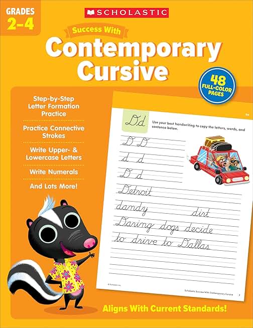 Contemporary Cursive Workbook for Grades 2-4
