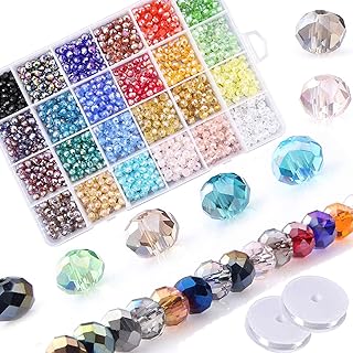 1200pcs 6mm AB Faceted Glass Beads for Jewelry Making