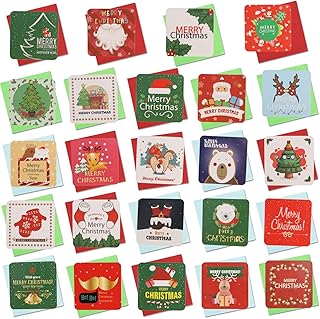 144 Mini Christmas Cards with Envelopes