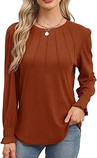 Long Sleeve Women's Fall Blouses 2025