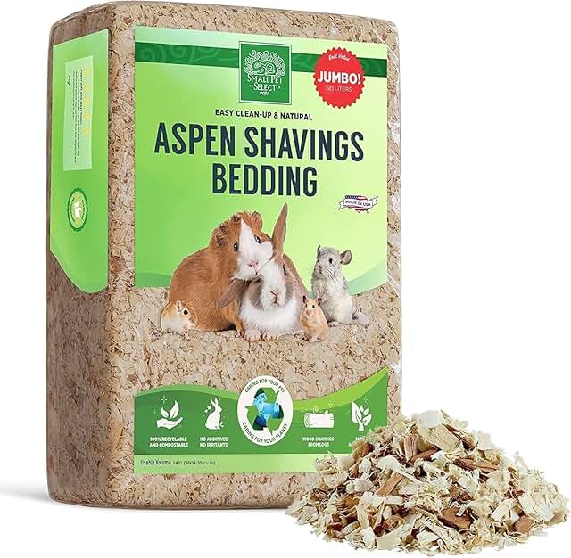 Premium Natural Aspen Bedding for Small Pets