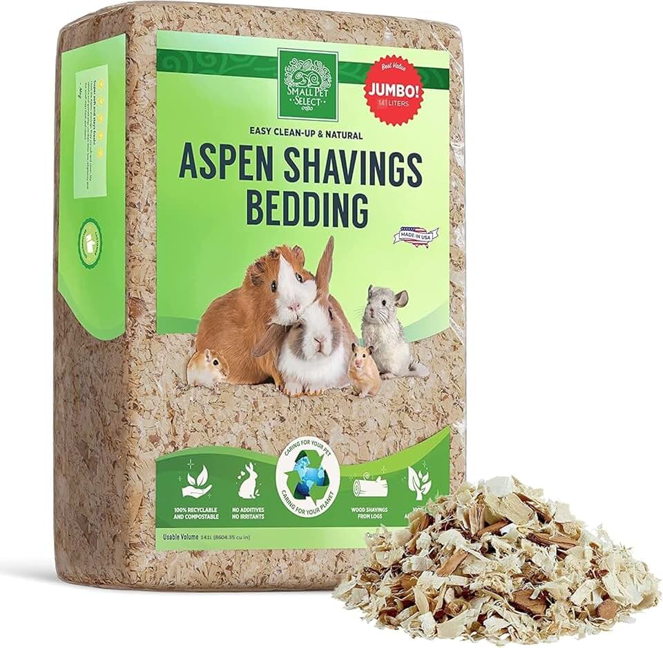 Premium Natural Aspen Bedding for Small Pets