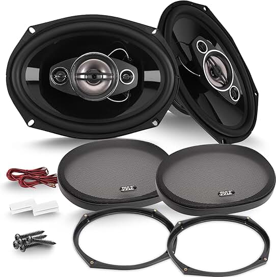 Pair of 6x9 and 7x10 4-Way Car Speakers
