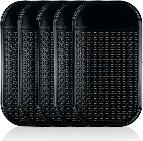 Set of 5 Non-Slip Dash Mats for Phones Keys and More