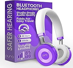 Kids' Bluetooth Headphones with Volume Limit and 22-Hour Battery