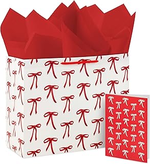 Large 10-inch Horizontal Gift Bag with Tissue and Card