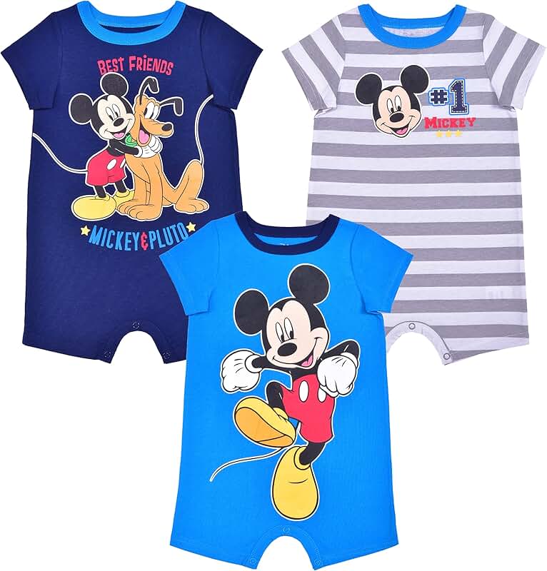 Baby Boys' 3-Pack Rompers
