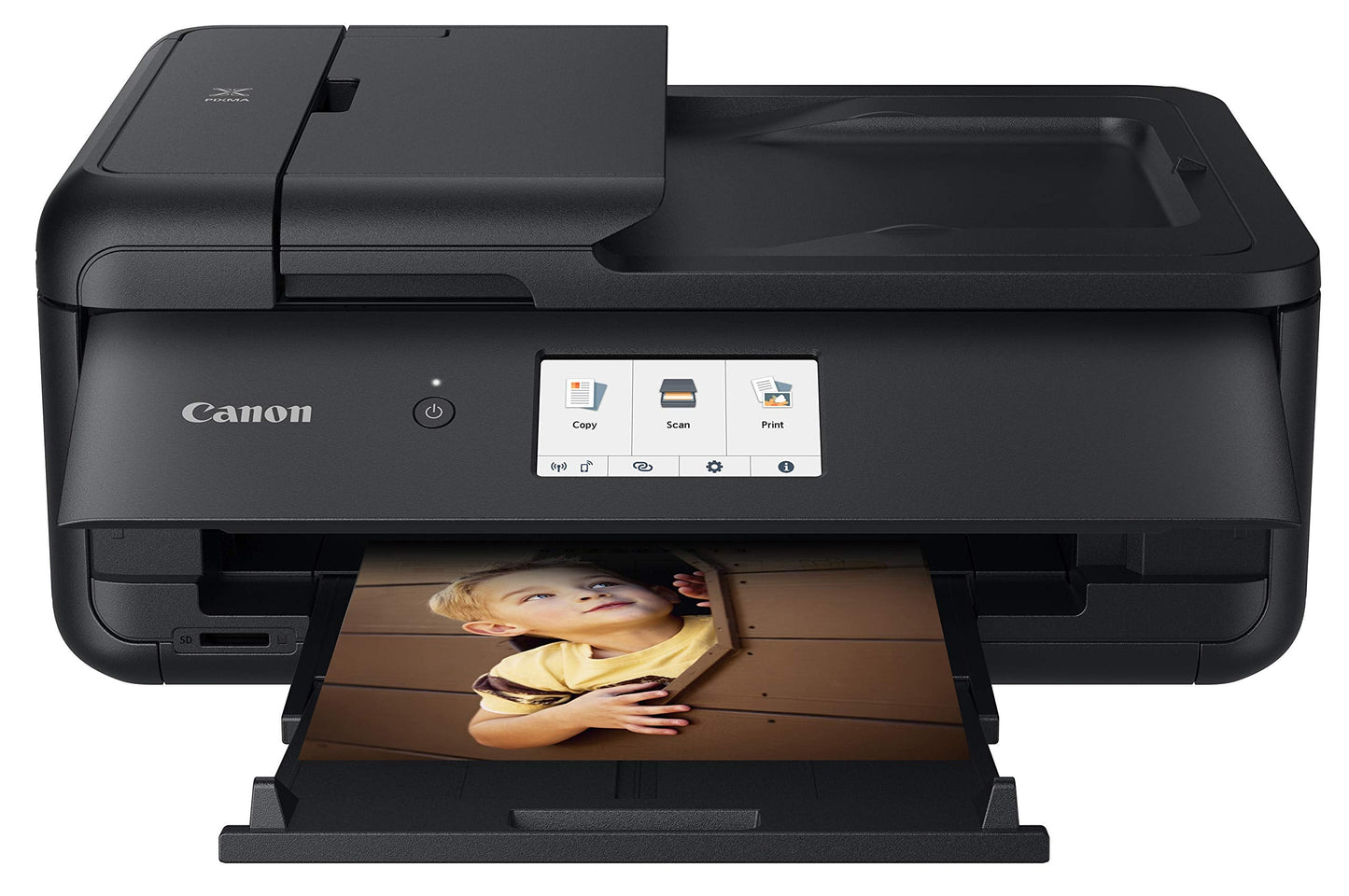PIXMA TS9520 All In one Wireless Printer For Home or Office| Scanner | Copier | Mobile Printing with AirPrint and Google Cloud Print, Black, Works with