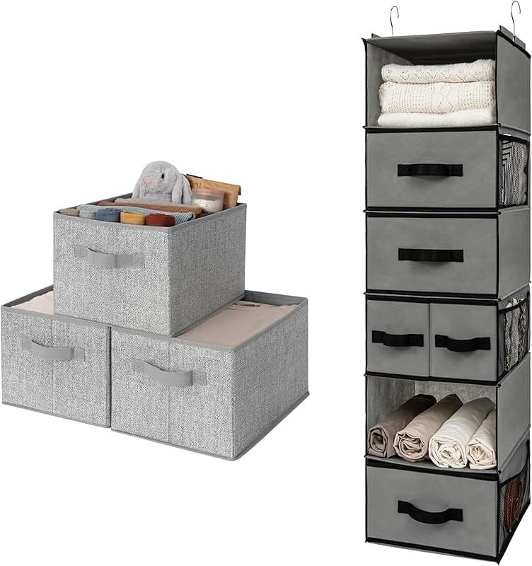Granny Says Hanging Clothes Organizer and Storage Containers