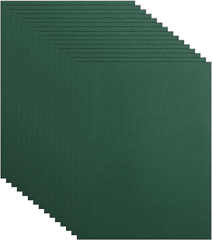 Dark Green Cardstock, 100 Sheets, 8.5x11, 75lb
