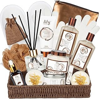 Coconut Vanilla Bath and Body Gift Set for Women