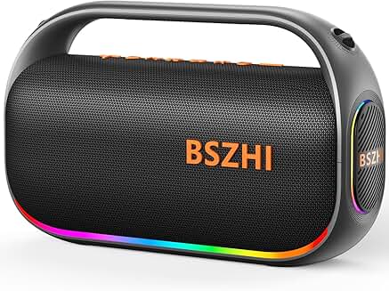 Portable 80W Waterproof Bluetooth Speaker with Light