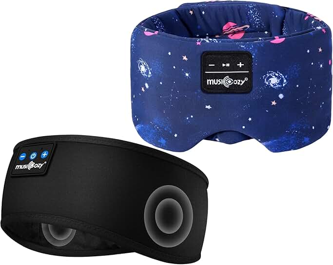 Wireless Sleep Mask with Headphones and Adjustable Band