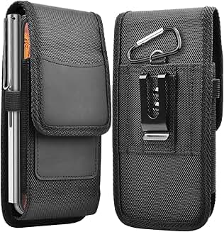 Nylon Phone Holster with Card Holder for Samsung and Moto G Stylus
