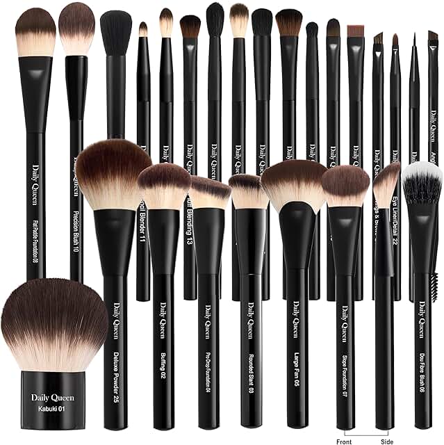 25-Piece Makeup Brush Set with Storage Box