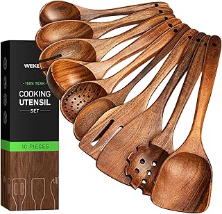 10-Piece Teakwood Cooking Utensil Set