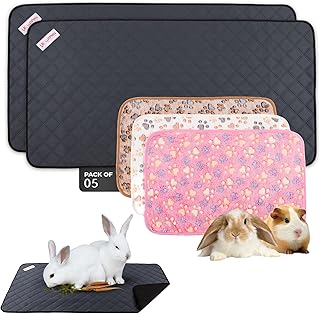5-piece soft fleece cage liners for small pets