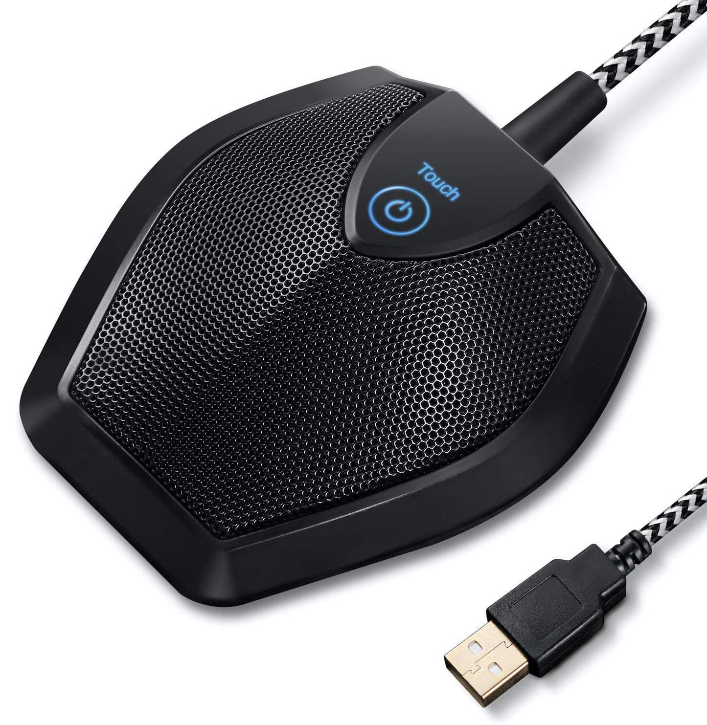 Conference USB Microphone, Omnidirectional Condenser PC Mic for Video Conference, Recording, Skype, Online Class, Court Reporter, Plug & Play Compatible with Mac OS X Windows PC Compute, G11