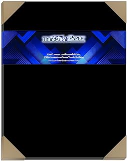 15 Black Smooth Card Sheets, 11x14 inches