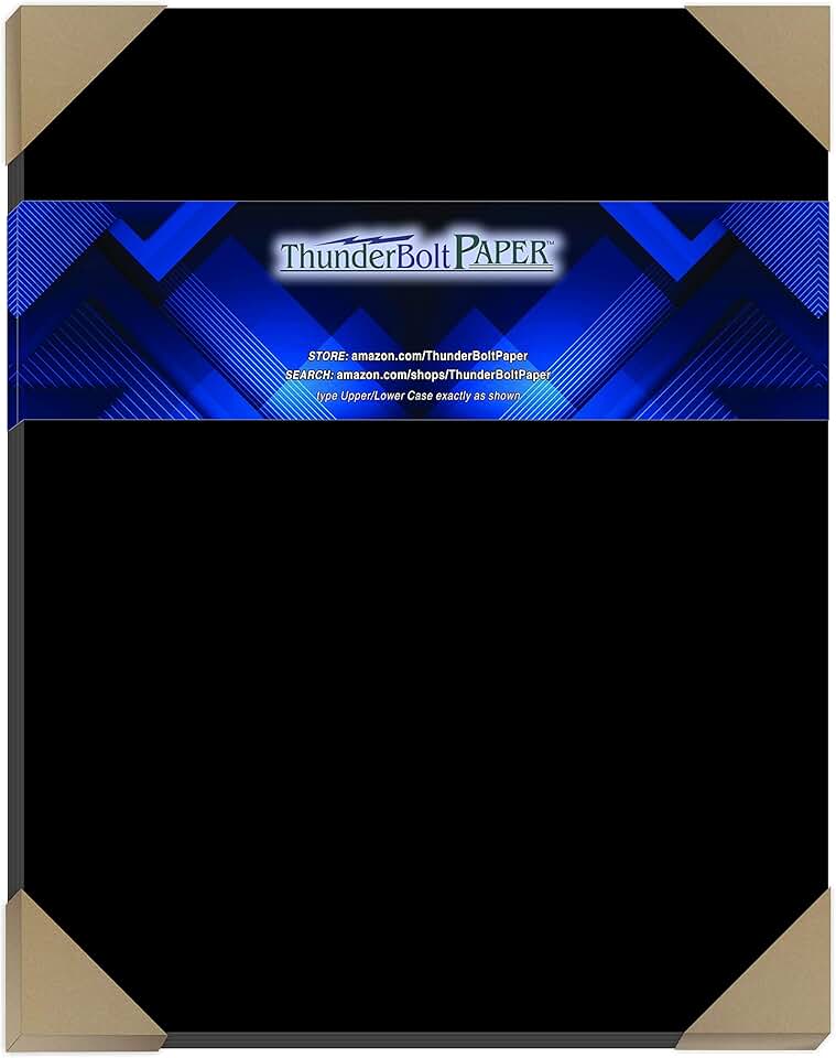 15 Black Smooth Card Sheets, 11x14 inches