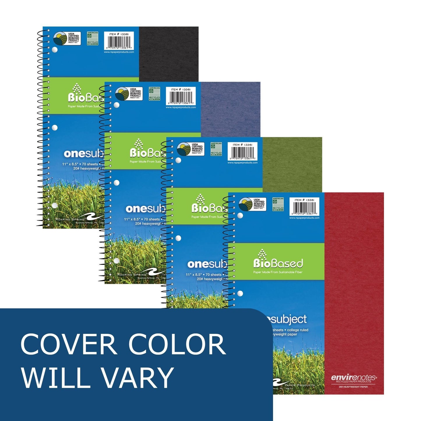 Medium College Rule Notebook with Earthtone Cover