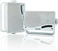 Outdoor 3.5" Waterproof Bluetooth Speakers, 200W, Wall Mount Pair