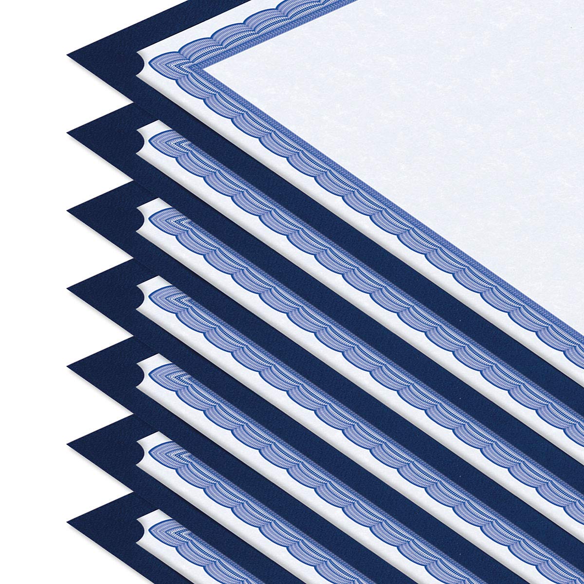 Blue Certificate Holders, Pack of 25, 9.5" x 12"