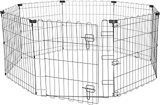Foldable Metal Dog Playpen for Indoor and Outdoor Use