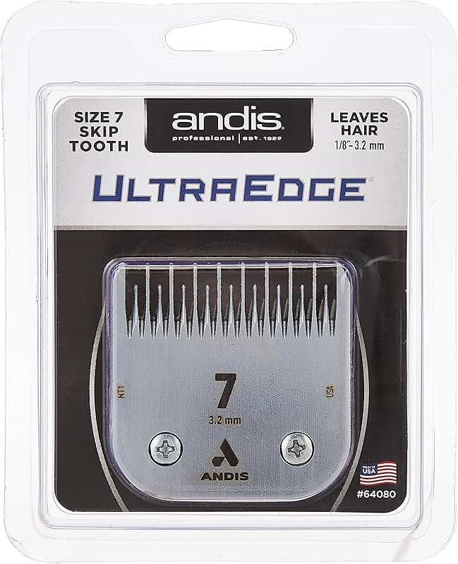 Ultra Edge Dog Clipper Blade with Size-7 Skip Tooth